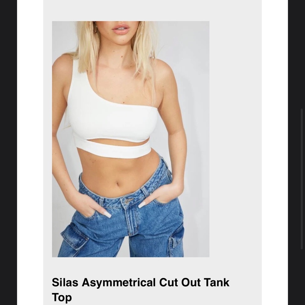 Garage Silas Asymmetrical Cut Out Tank Top